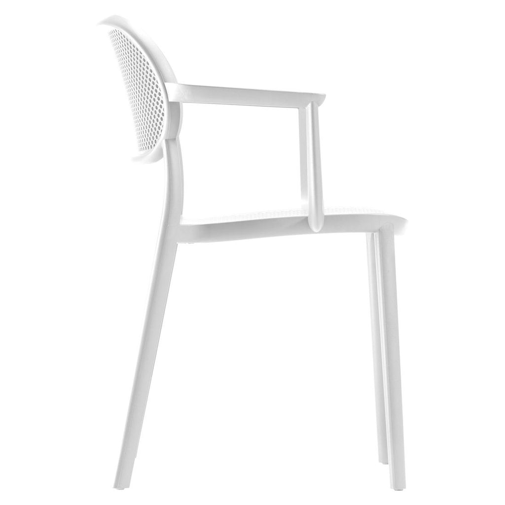 Stabelstol ute Nuta B plast hvit 59x55 cm stablet