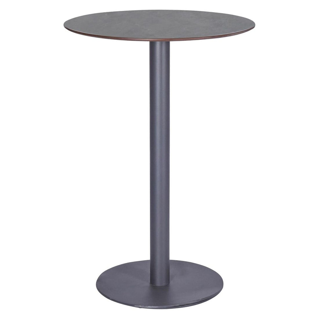 Ståbord Bari Ø70cm aluminium/sinterstein forfra