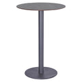 Ståbord Bari Ø70cm aluminium/sinterstein forfra