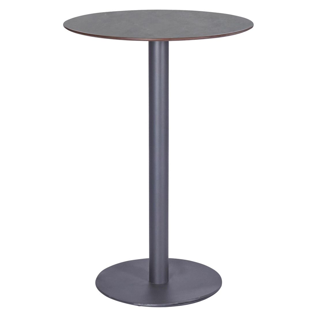 Ståbord Bari Ø70cm aluminium/sinterstein forfra