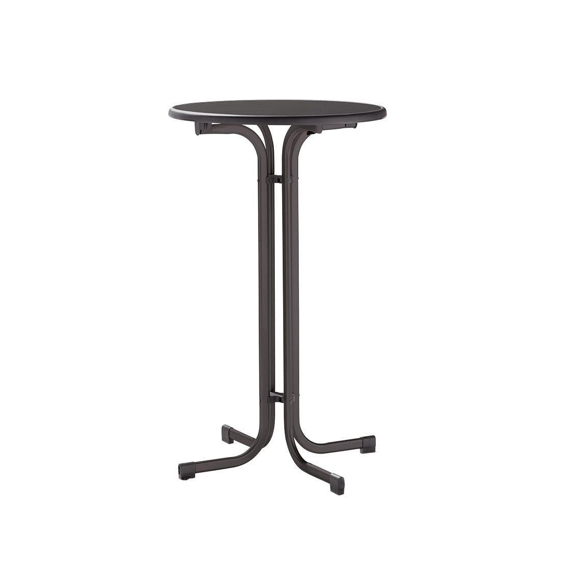 Ståbord Boulevard sammenleggbart Ø70 cm stål/HPL front