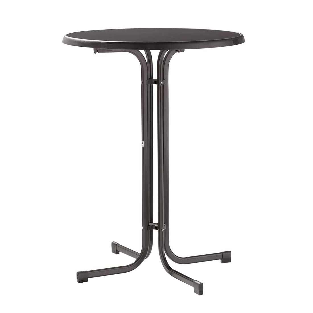 Ståbord Boulevard sammenleggbart Ø86 cm stål HPL fra Sieger for utebruk