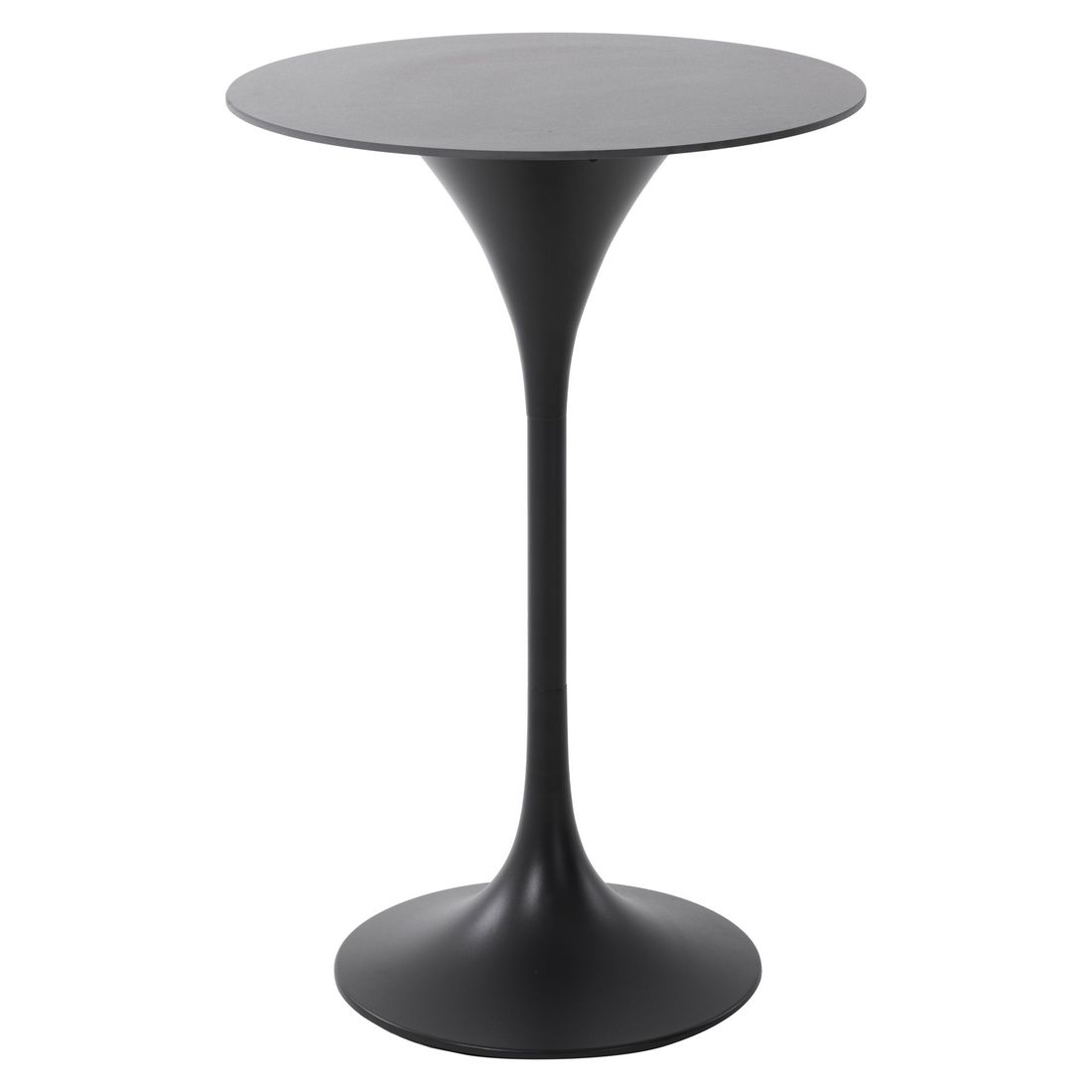 Ståbord ute Bari Ø70 cm aluminium/sinterstone - LC Garden forfra