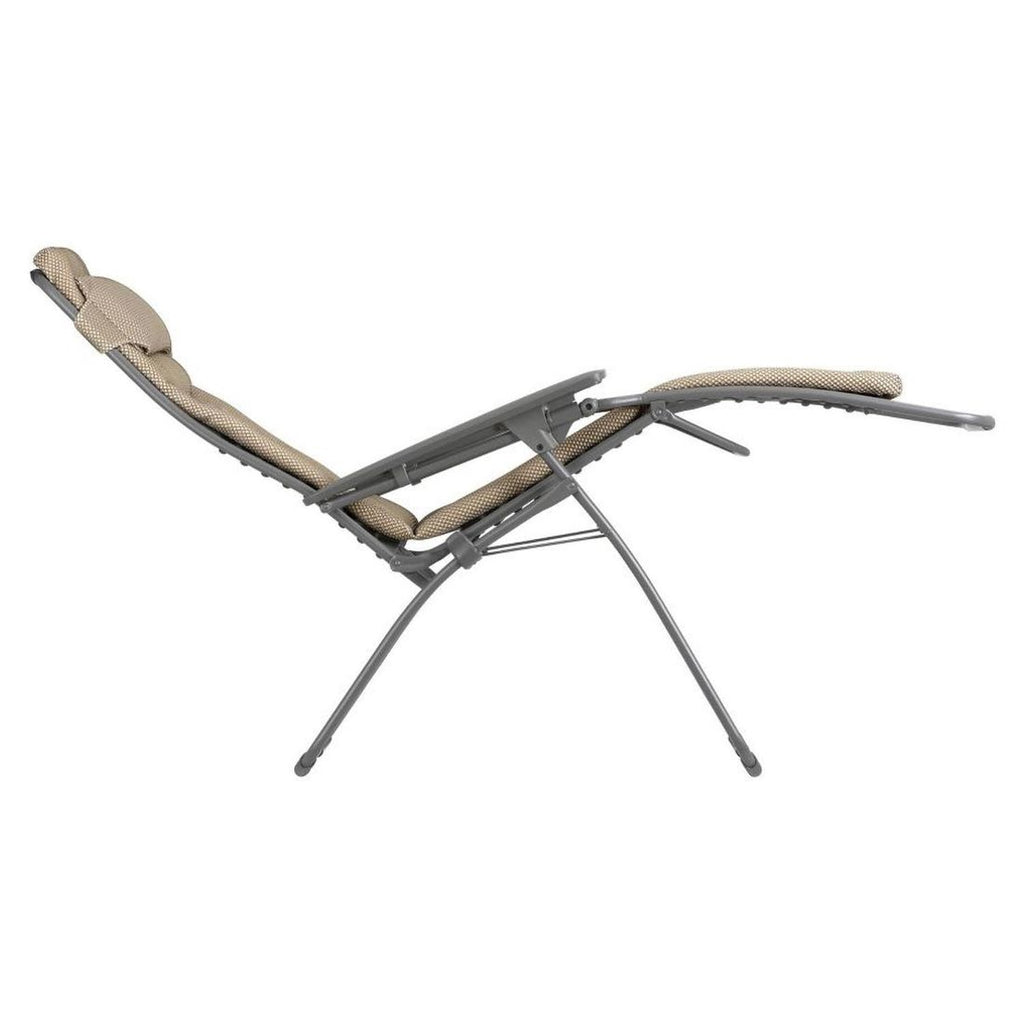 Stålramme i titane farge på Relax-stol Futura XL stål/BeComfort titane/moka