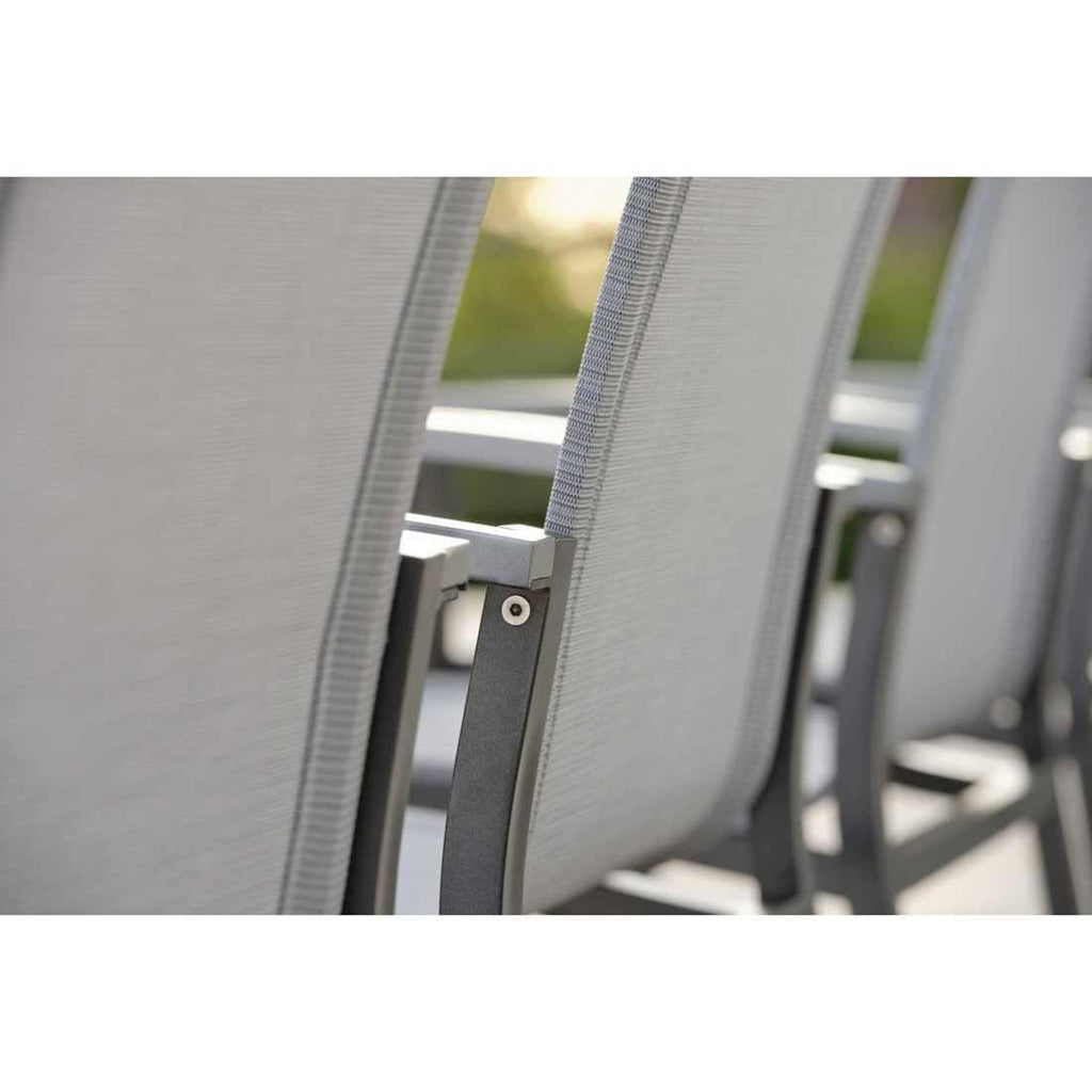 Hagemøbelsett Evoee 4 plasser, aluminium 160x90 cm - Stern