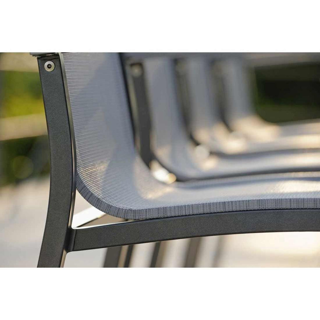 Hagemøbelsett Evoee 4 plasser, aluminium 160x90 cm - Stern
