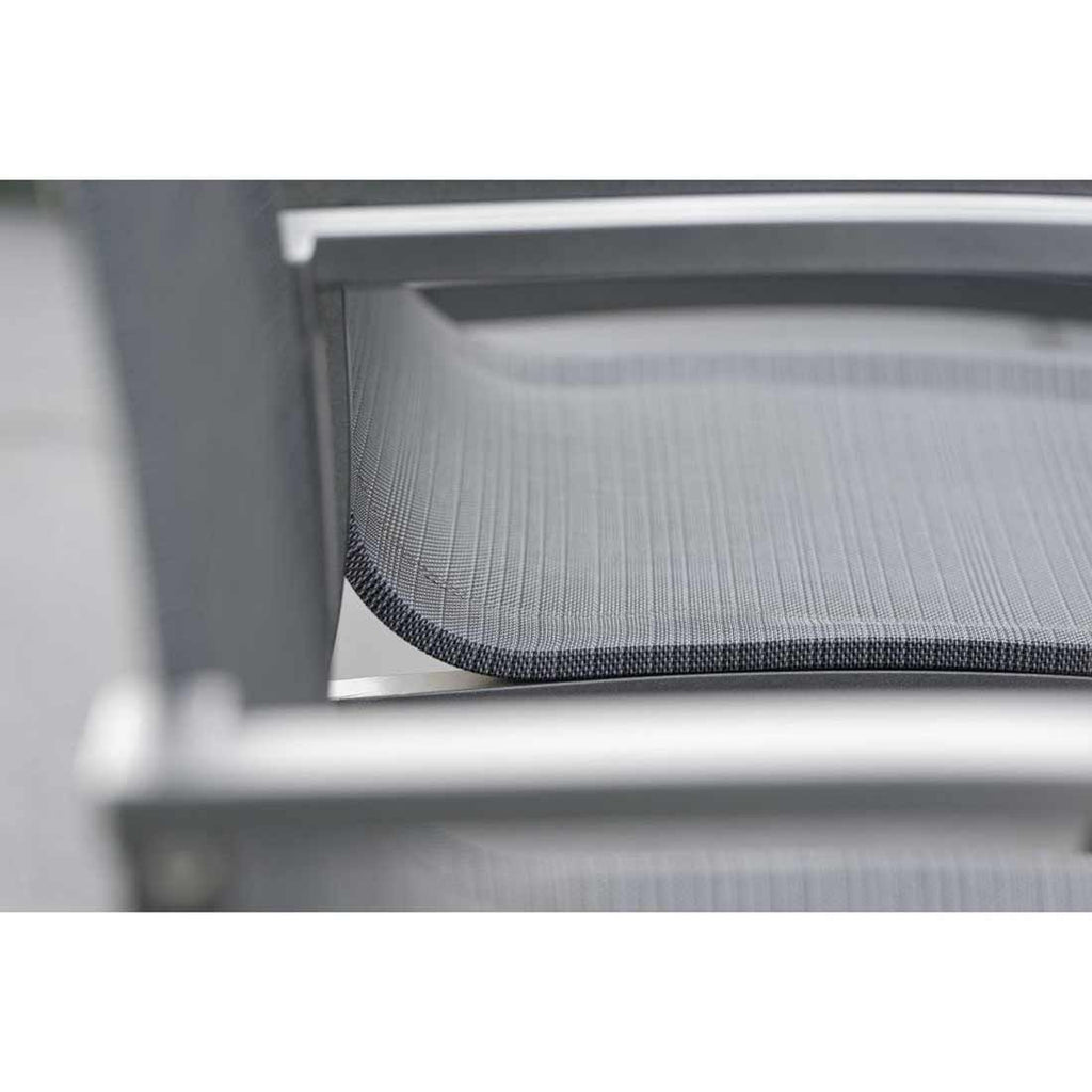 Hagemøbelsett Evoee 4 plasser, antrasitt/karbon 160x90 cm - Stern