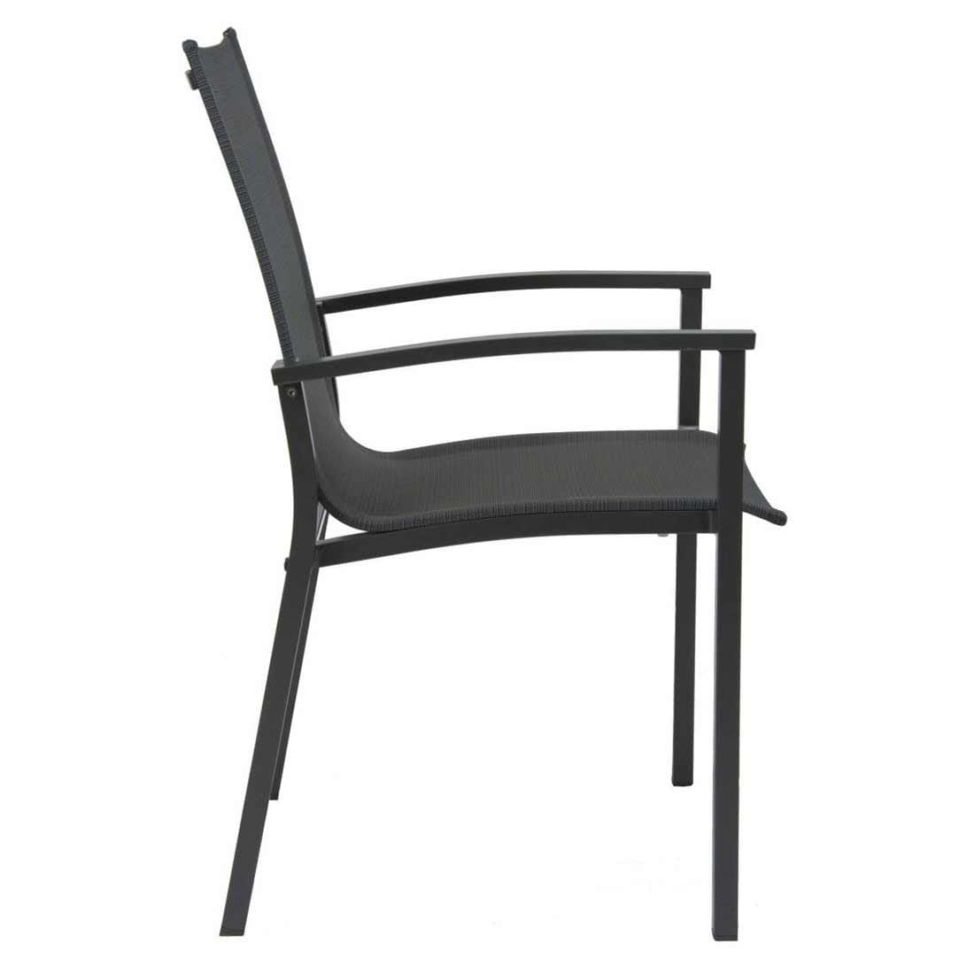 Hagemøbelsett Evoee 4 plasser, antrasitt/karbon 160x90 cm - Stern