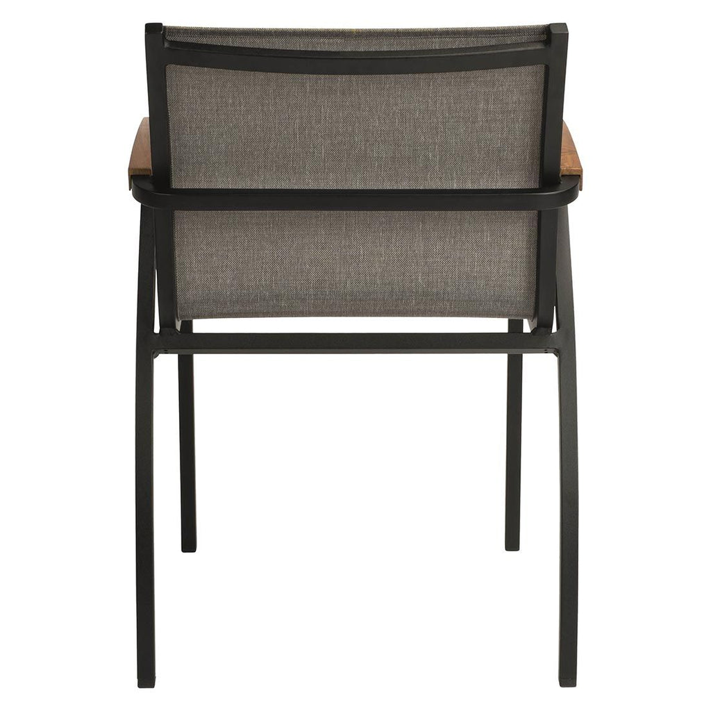 Stabelstol ute Laris aluminium/textilen 55x62 cm - Stern