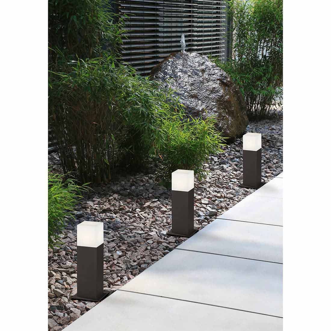 Detalj av Stilampe Hudson aluminium antrasitt 30 cm