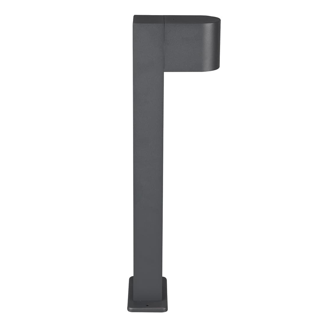 Stilampe Roya aluminium antrasitt 50 cm montert på terrasse
