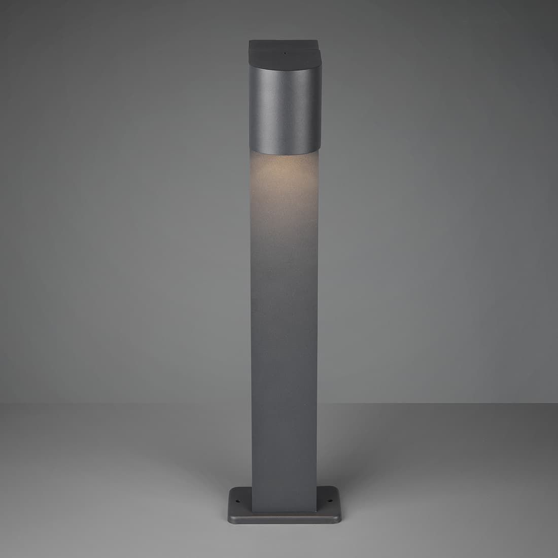 Stilampe Roya aluminium antrasitt 50 cm med lys på
