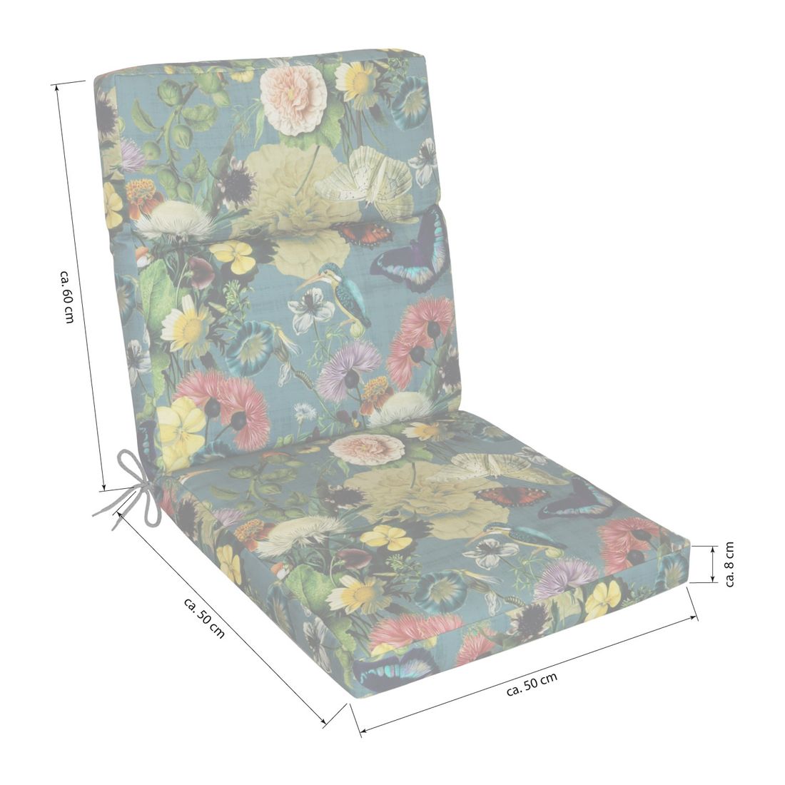 Stolpute Florida midtrygg 50x110 cm akryl jungle bakside