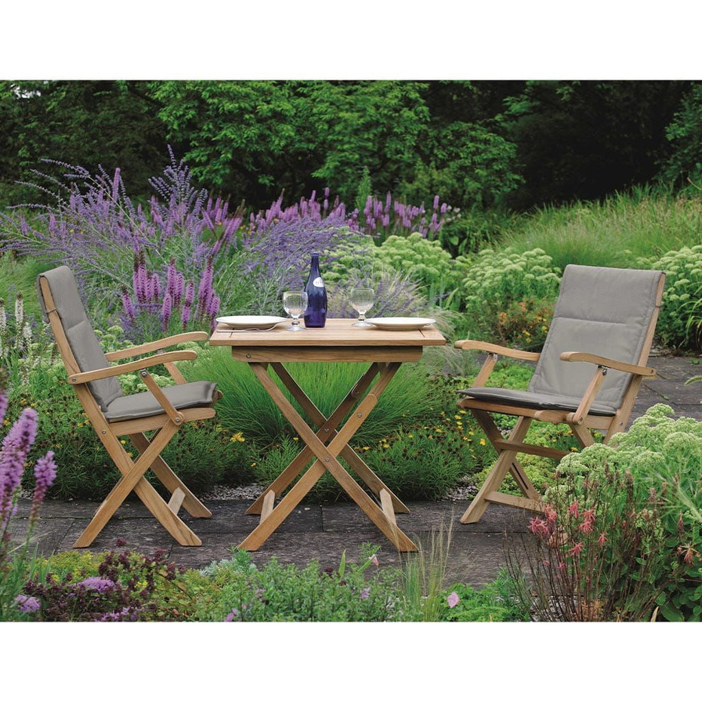 Stolpute Malaga midtrygg 47x110 cm polyakryl gråbrun visning bakside