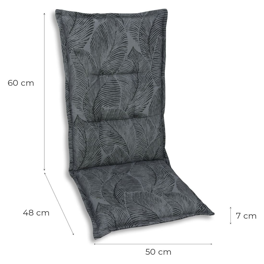 Stolpute midtrygg 50x108 cm blandingsstoff antrasitt bakside