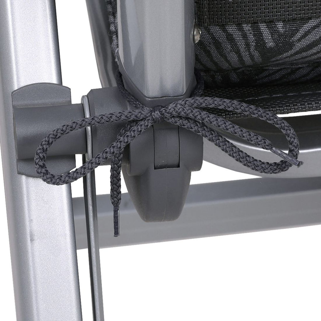 Montert stolpute midtrygg 50x108 cm blandingsstoff antrasitt på stol