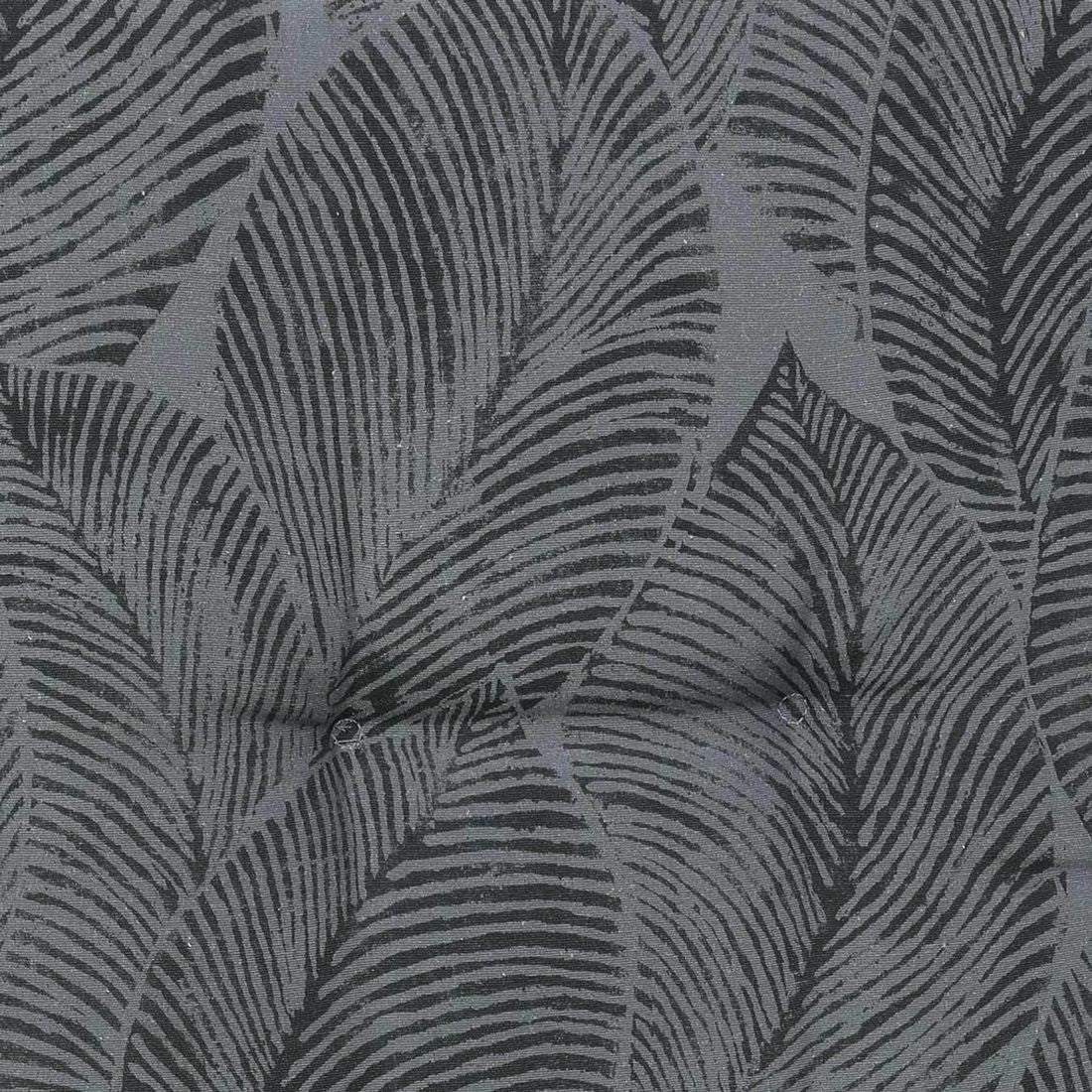 Nærbilde av tekstil på stolpute midtrygg 50x108 cm blandingsstoff antrasitt
