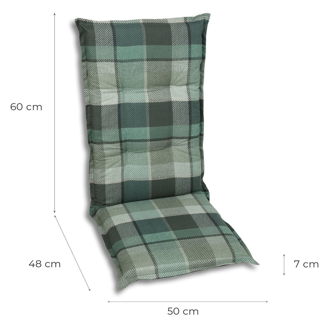 Stolpute midtrygg 50x108 cm blandingsstoff grønn - GO-DE bakside