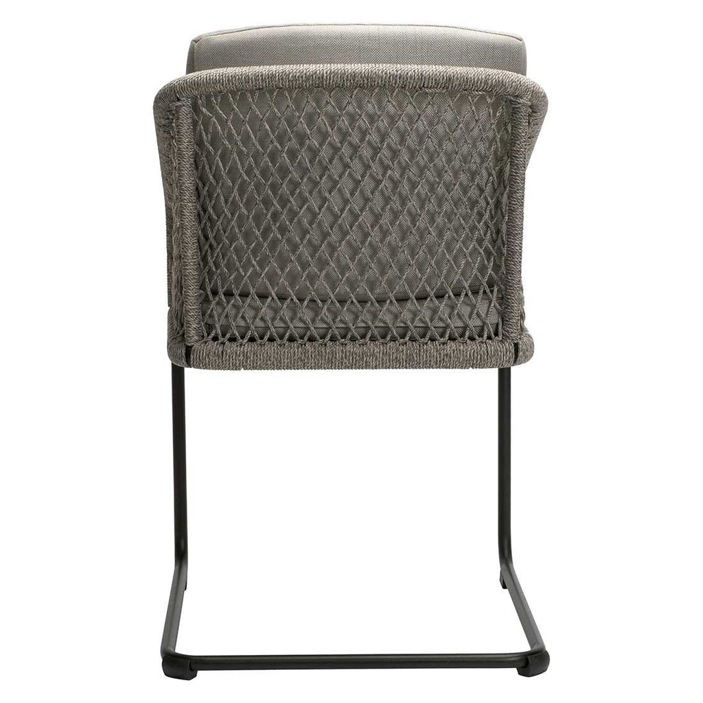 Montert Svingstol Odea aluminium og tau 58x62 cm - Stern på terrasse