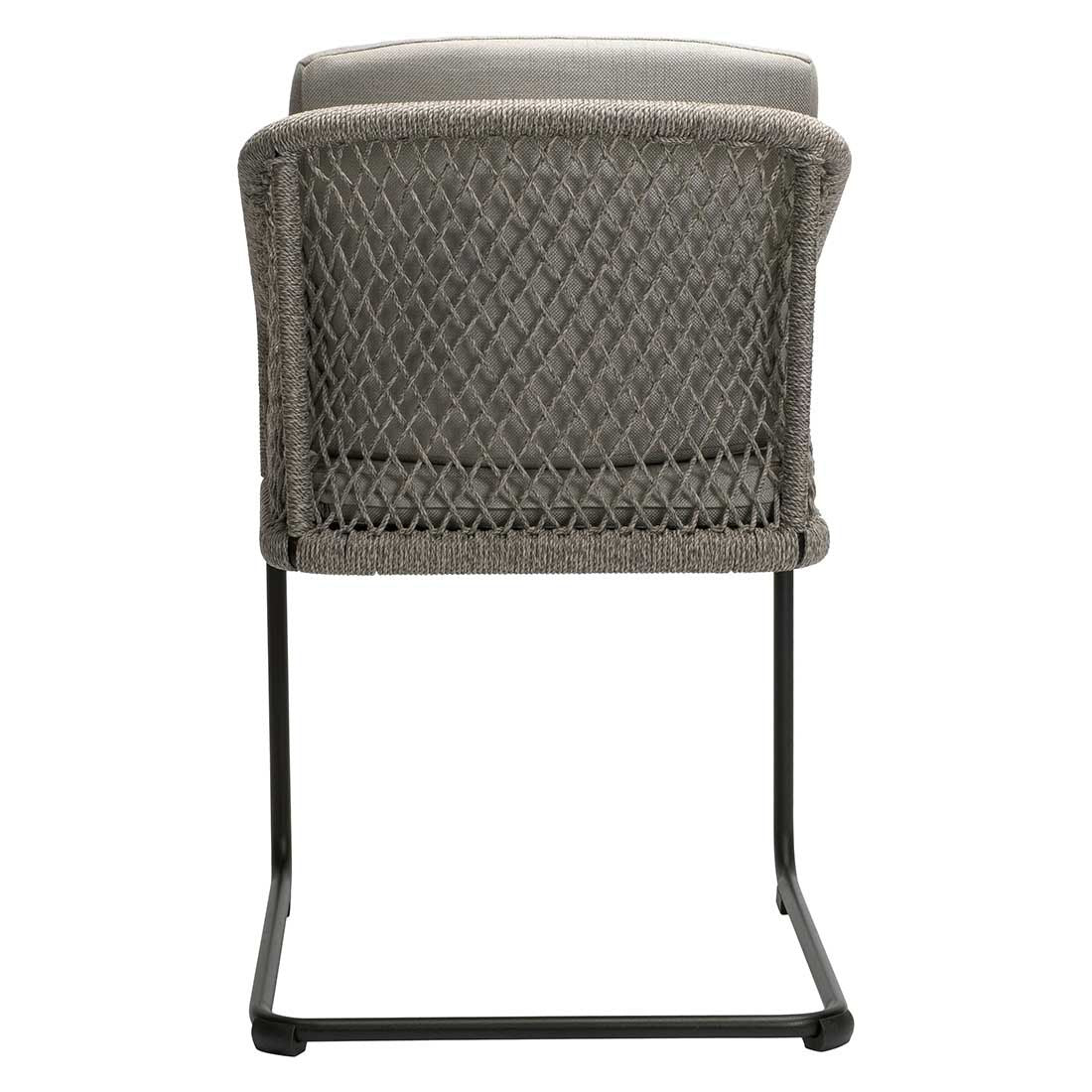Montert Svingstol Odea aluminium og tau 58x62 cm - Stern på terrasse
