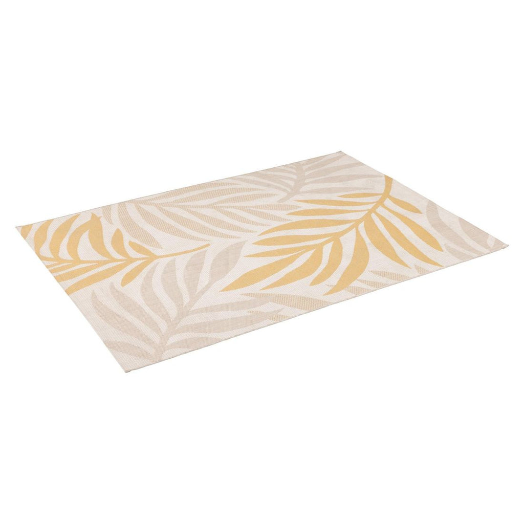 Utendørsteppe Wedge 160x230 cm beige-sennep bakside