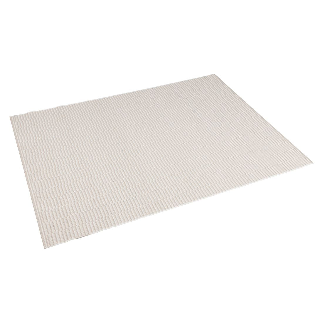 Utendørsteppe Stripe 200x290 cm beige-grå forfra