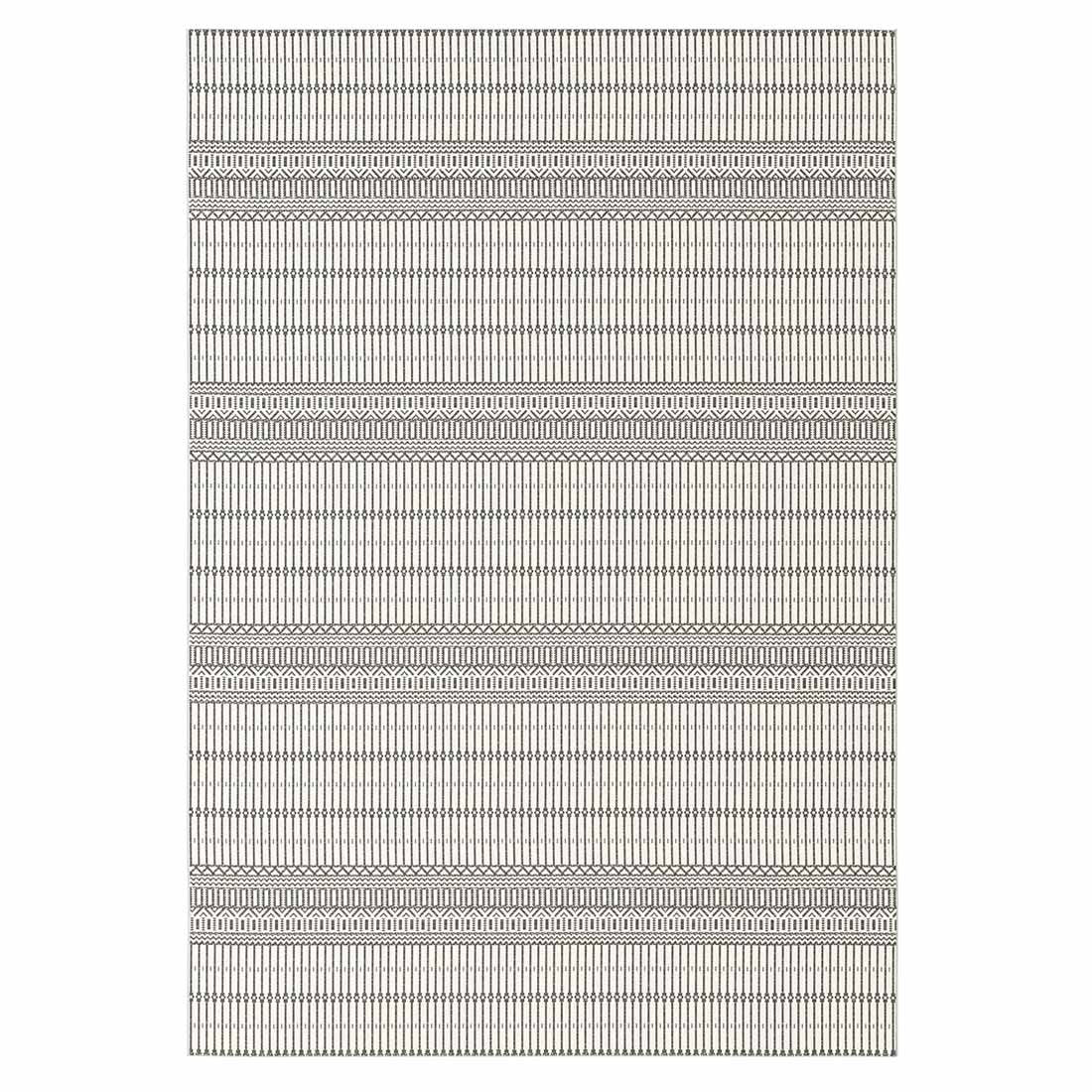 Utendørsteppe Melya 240x340 cm svart polypropylen forfra