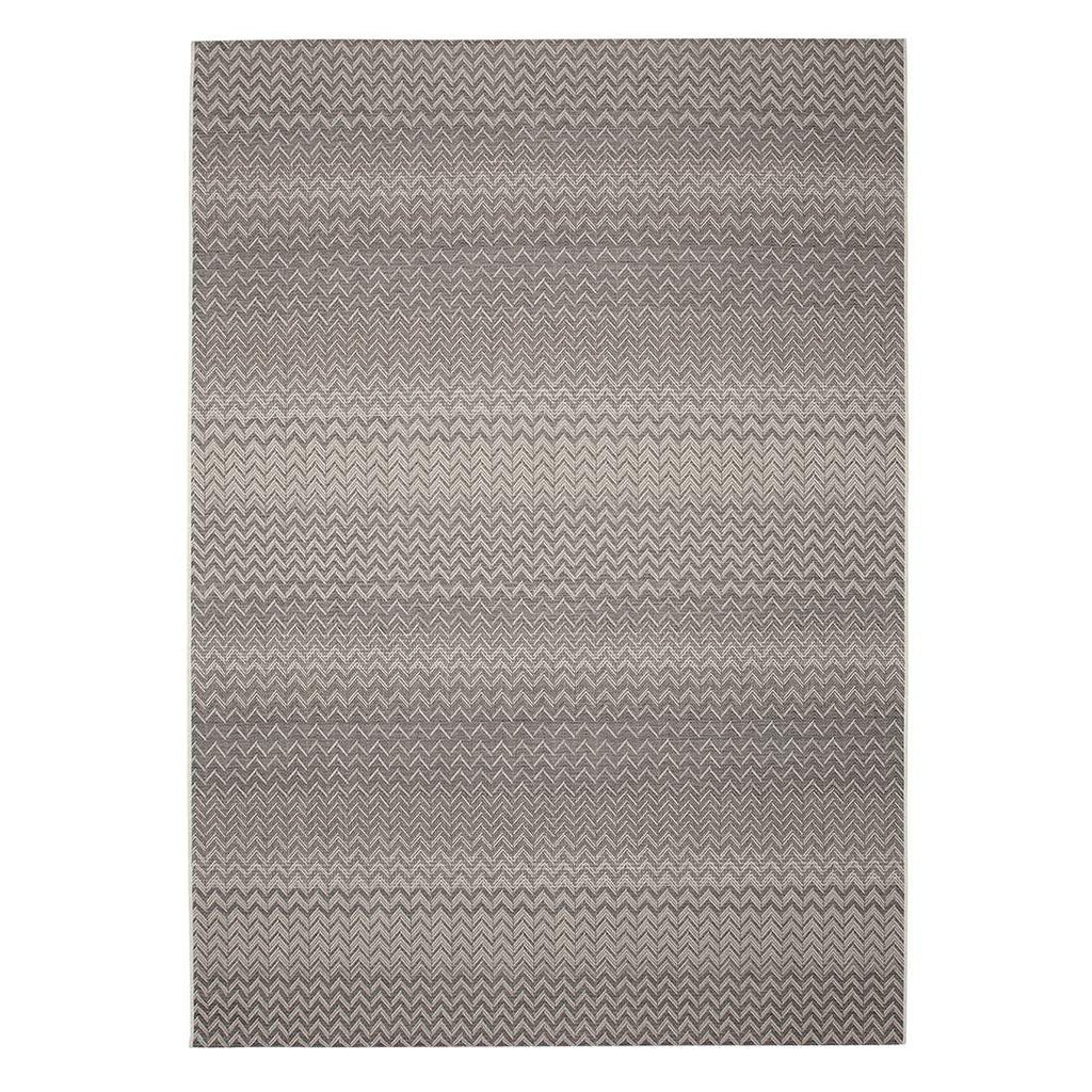Utendørsteppe Ziggy 160x230 cm antrasitt/beige forfra