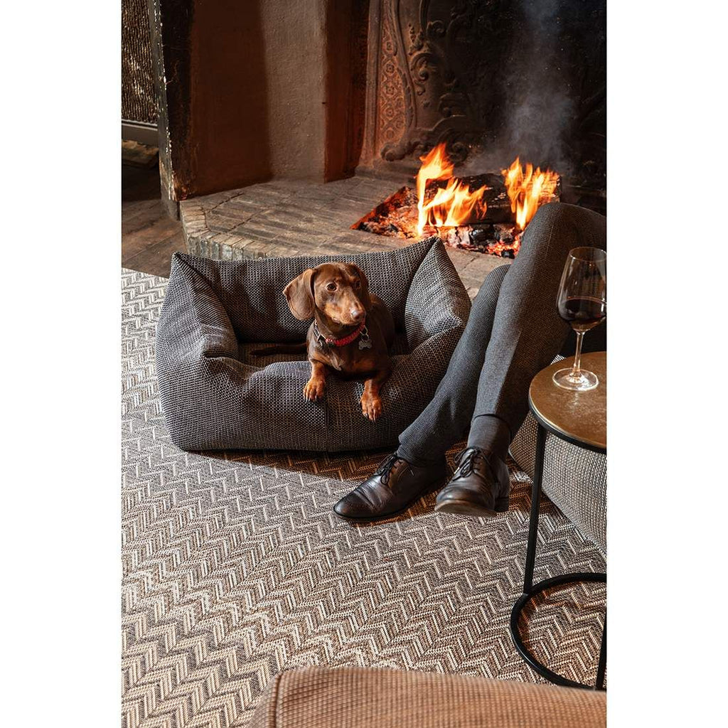 Utendørsteppe Ziggy 160x230 cm antrasitt/beige bakside
