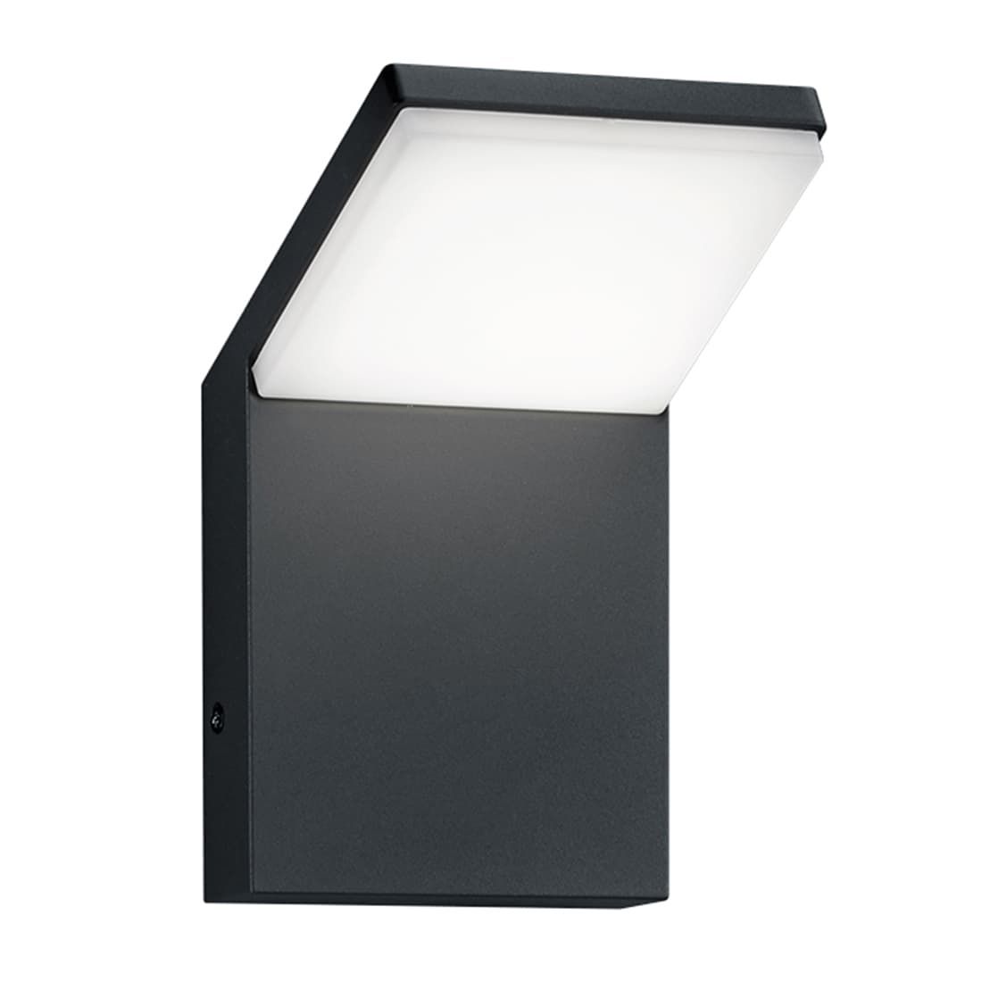 Utendørs vegglampe Pearl antrasitt aluminium/plast forfra