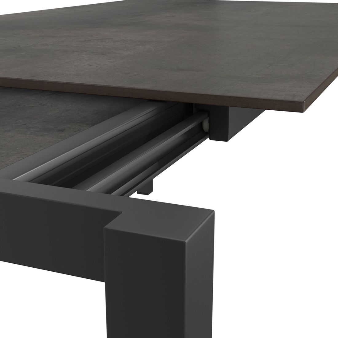 Uttrekkbart hagebord 140-210x70 cm rustfritt stål/HPL - OUTLIV i moderne hagemiljø