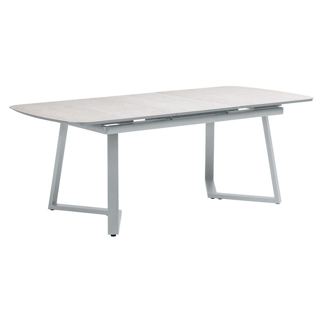 Uttrekkbart hagebord 160/200x95 cm aluminium/glasskeramikk - Kettler bakside