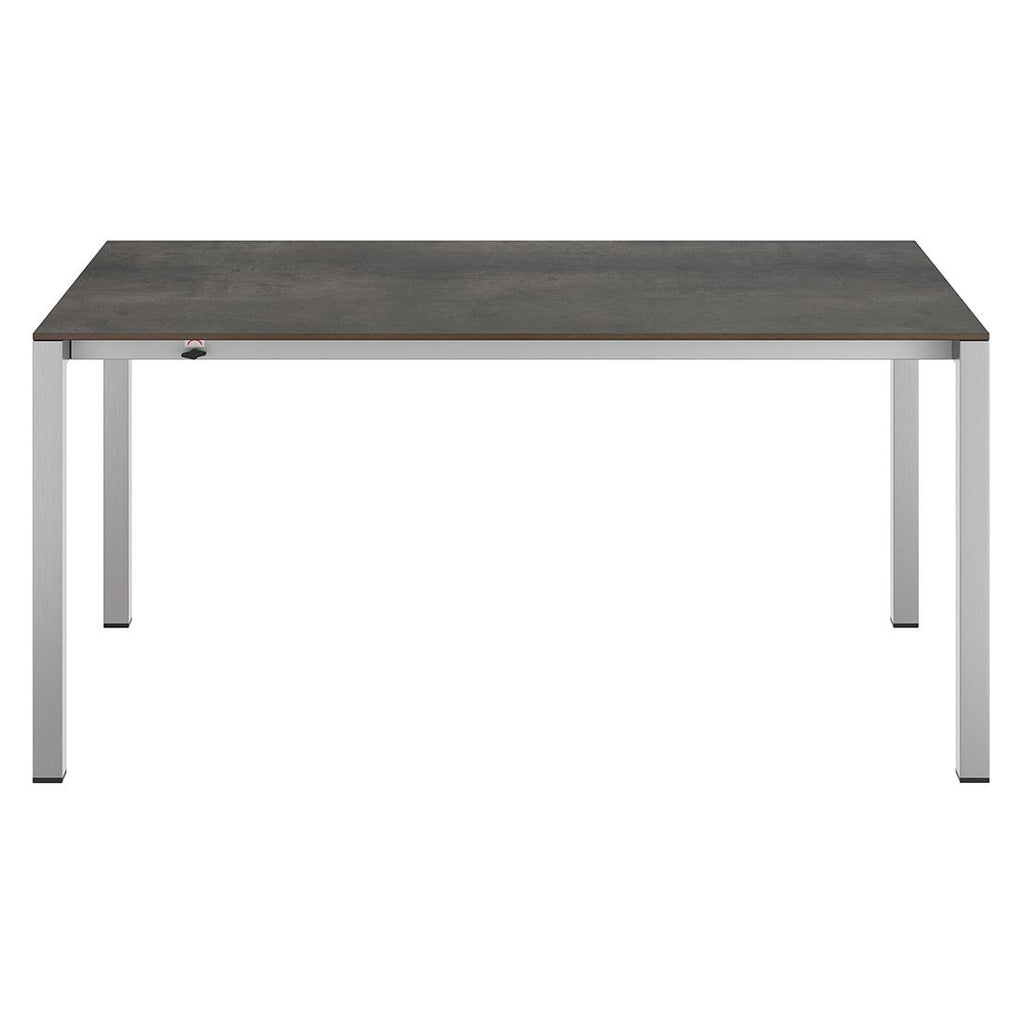 Uttrekkbart hagebord 160/217/267x92 cm rustfritt stål HPL - OUTLIV i bruk med stoler