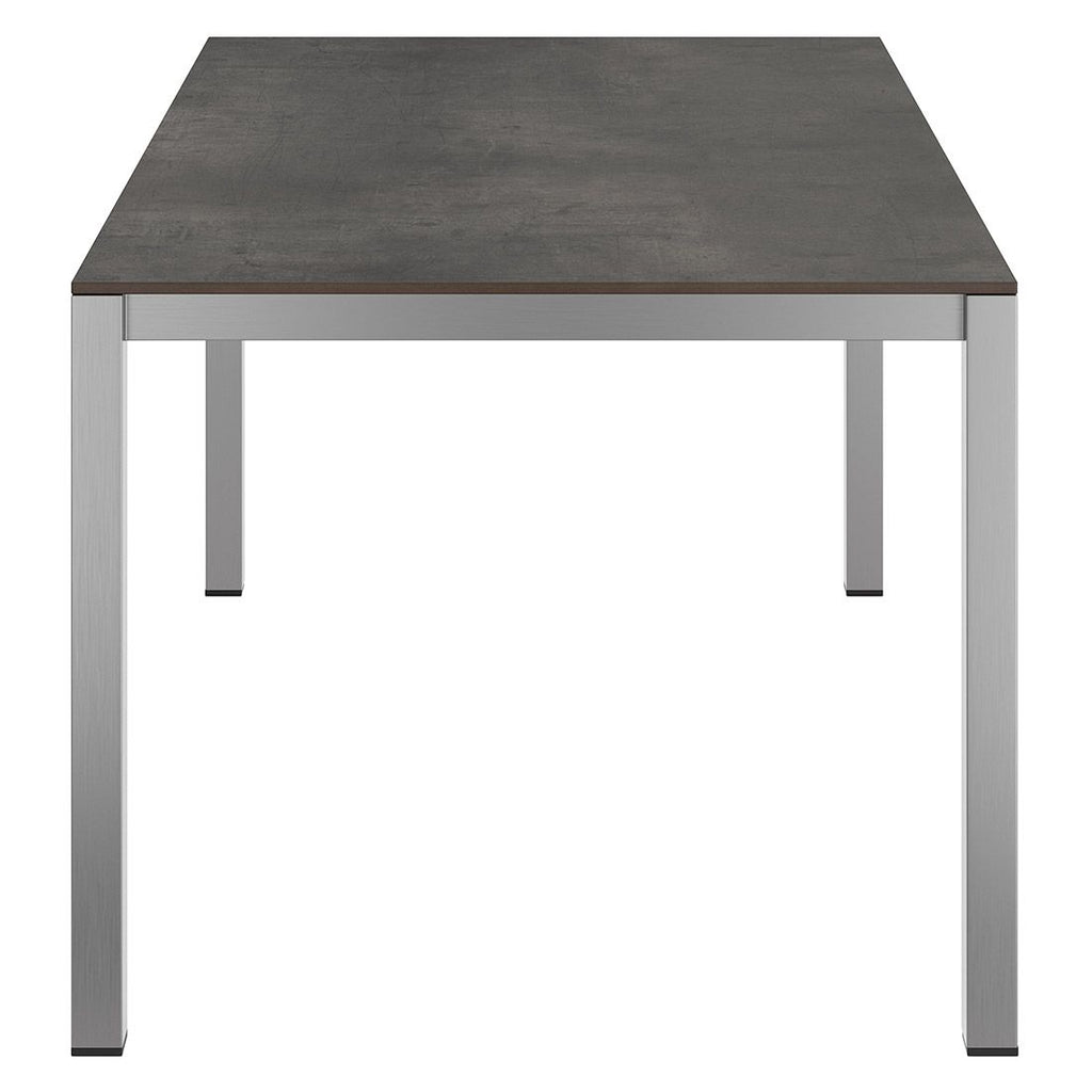 Uttrekkbart hagebord 160/217/267x92 cm rustfritt stål HPL - OUTLIV sammenfoldet