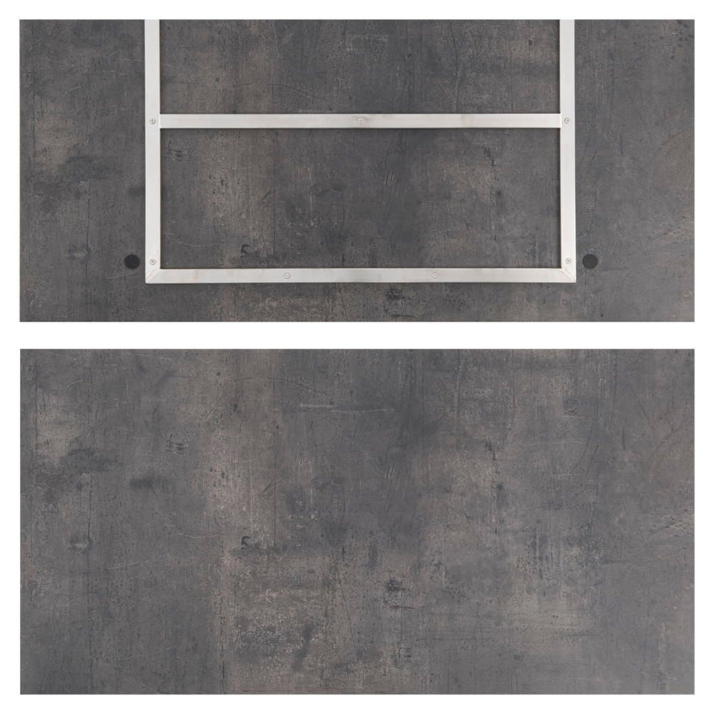 Uttrekkbart hagebord 160/217/267x92 cm rustfritt stål HPL - OUTLIV detalj av bordplate