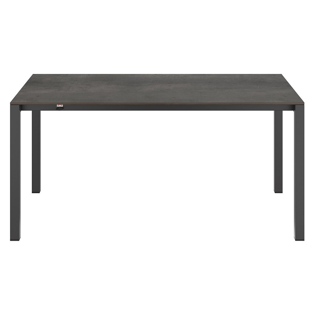 Baksiden av Uttrekkbart hagebord 160-267x92 cm rustfritt stål HPL