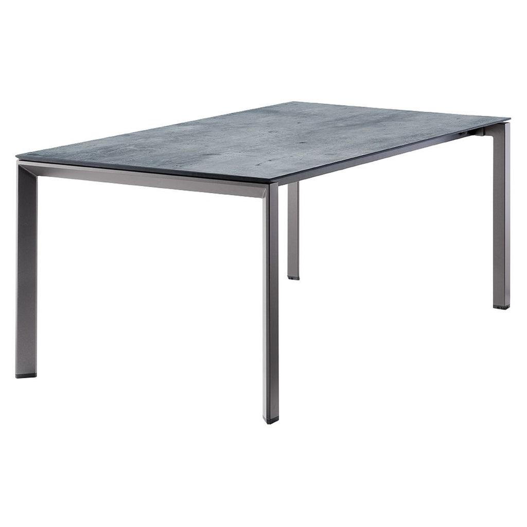 Uttrekkbart hagebord 180-290x100 cm aluminium HPL Sieger bakside