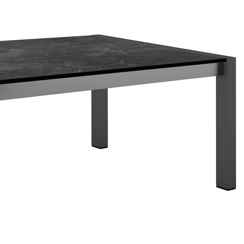 Uttrekkbart hagebord 214/254/294x100 cm Silverstar - Stern detalj av bordplate