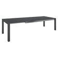 Uttrekkbart hagebord 214/274x100 cm aluminium/Dekton - Stern forfra
