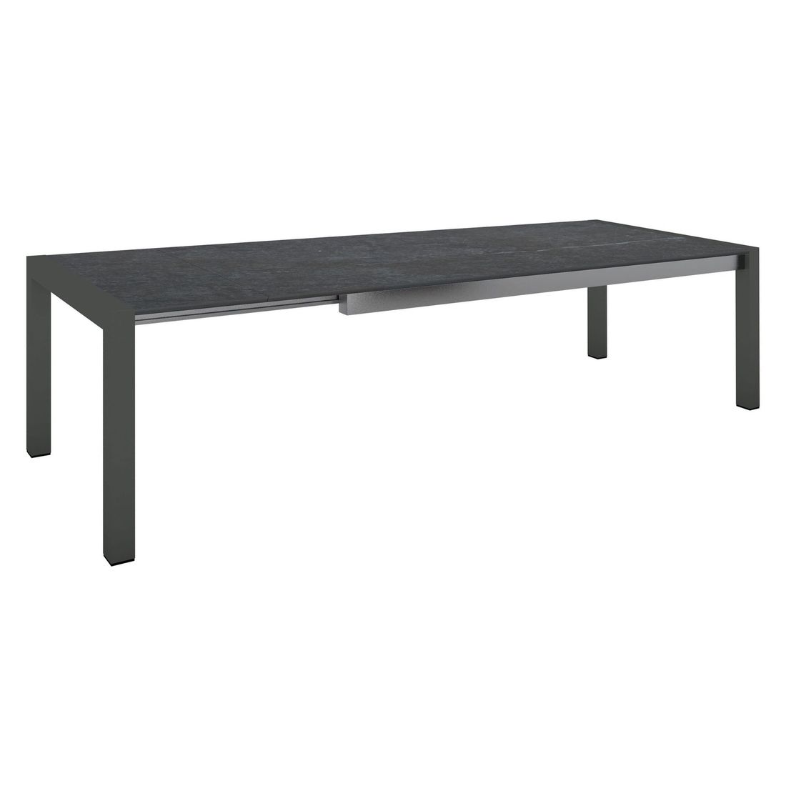 Uttrekkbart hagebord 214/274x100 cm aluminium/Dekton - Stern forfra