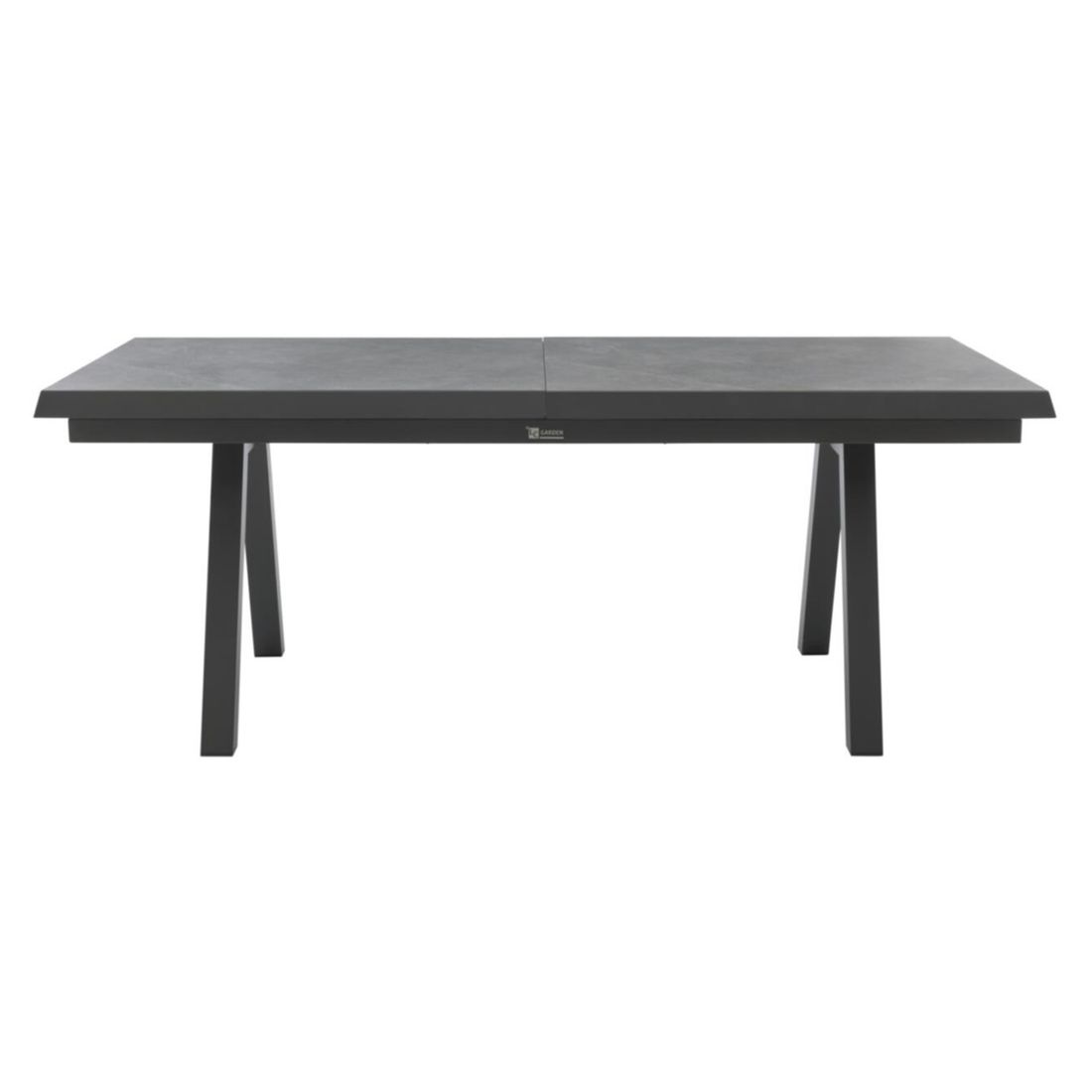 Montert Uttrekkbart hagebord 7011 200/260x100 cm aluminium - Interliving i hage
