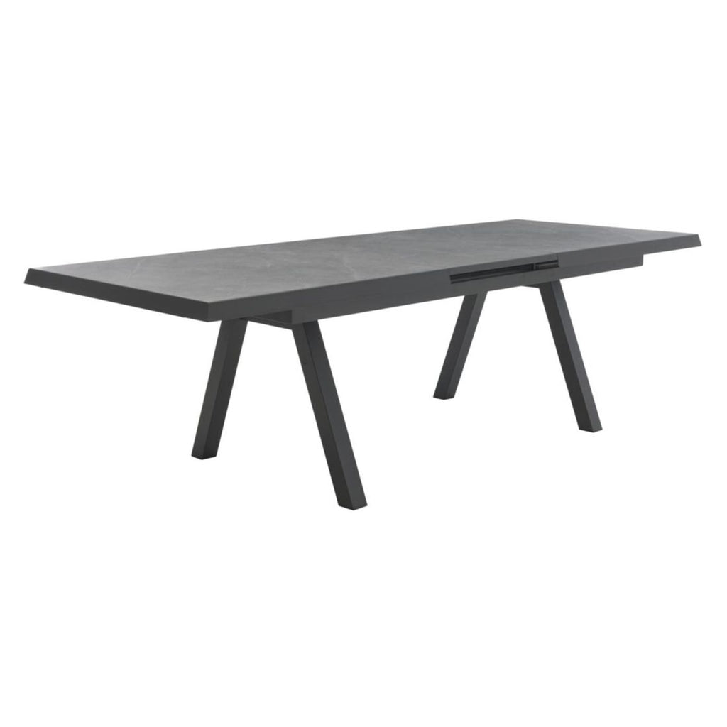 Uttrekkbart hagebord 7011 200/260x100 cm aluminium - Interliving sammenfoldet