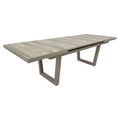 Uttrekkbart hagebord Alice aluminium/keramikk 200/260x100 cm forfra