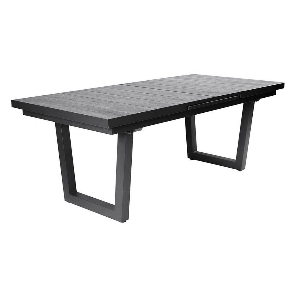 Uttrekkbart hagebord Alice aluminium/keramikk forfra