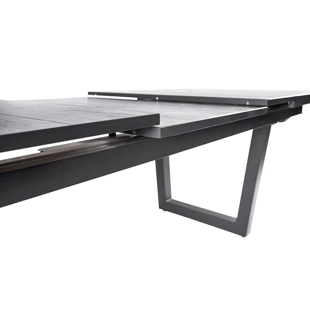Uttrekkbart hagebord Alice aluminium/keramikk detalj av ben