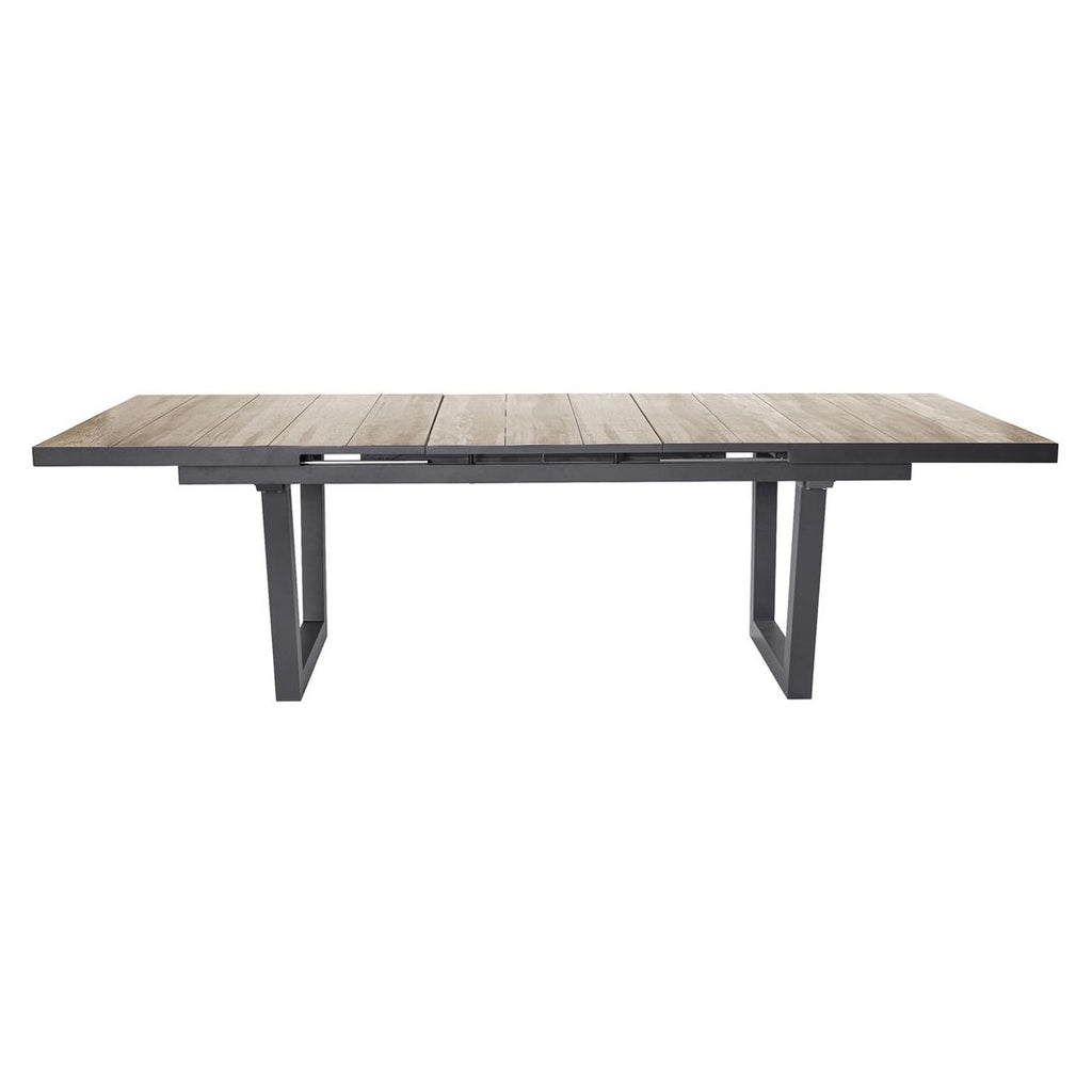 uttrekkbart hagebord alice aluminium keramikk utside terrasse