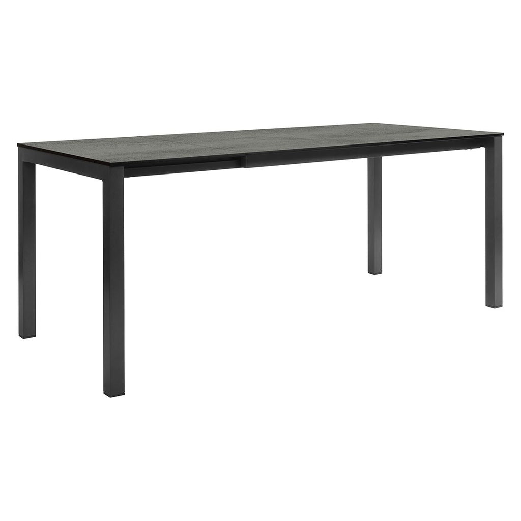 Uttrekkbart hagebord aluminium Silverstar 130 180x80 cm Stern forfra