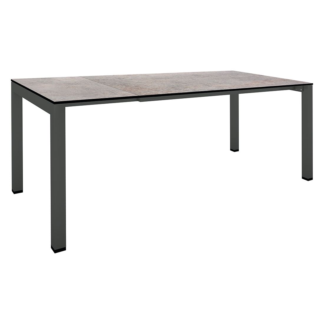 Uttrekkbart hagebord aluminium Silverstar 160/210x90 cm Stern forfra