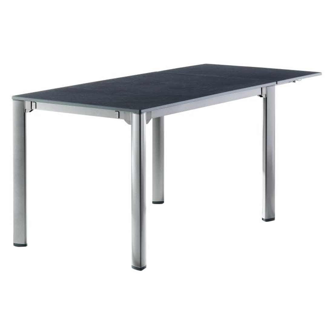 Uttrekkbart hagebord aluminium/Vivodur 120-220x80cm - Sieger bakside