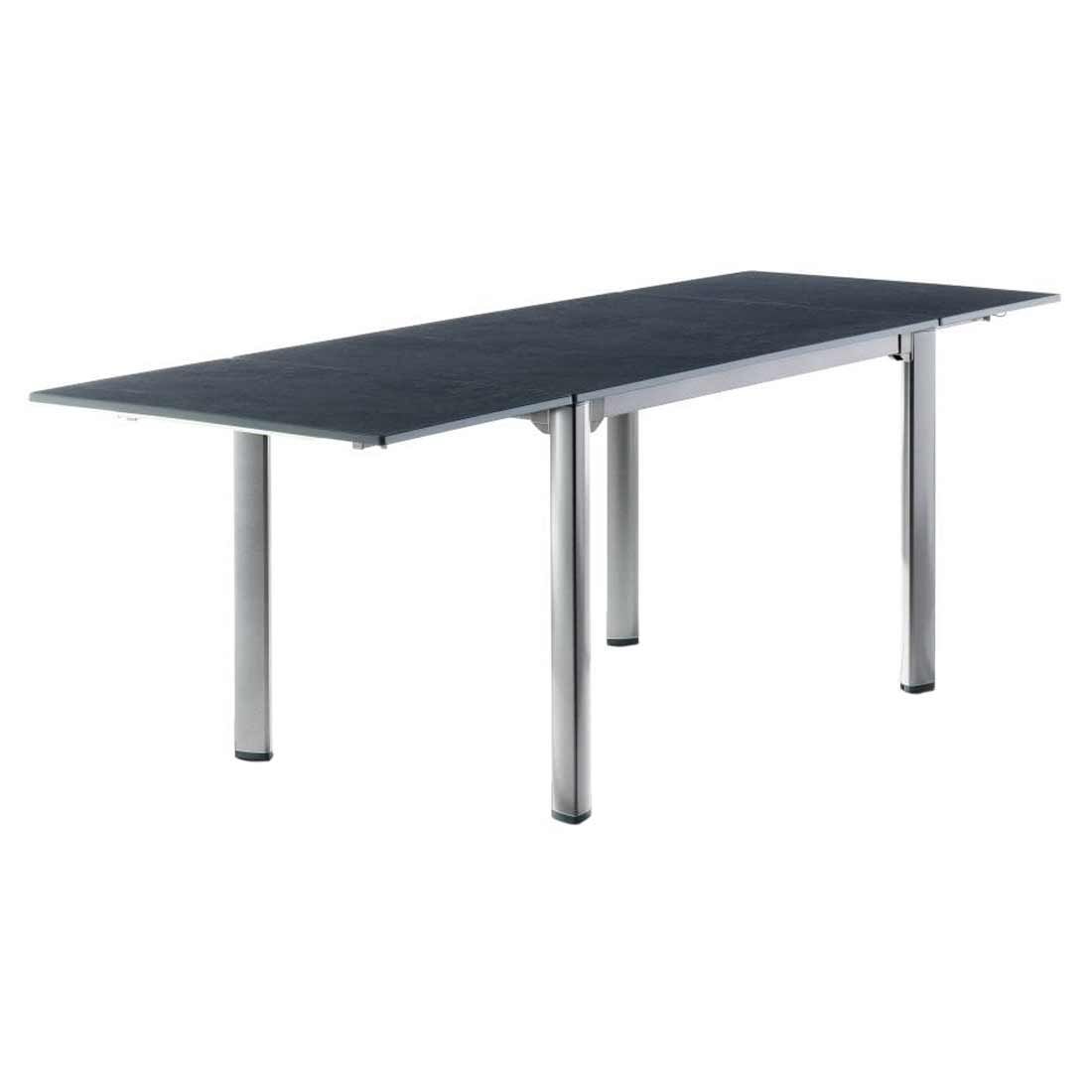 Uttrekkbart hagebord aluminium/Vivodur 120-220x80cm - Sieger detalj av bordplate